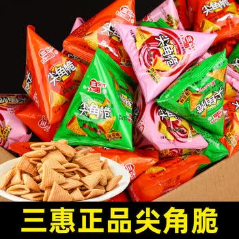 ktv零食小吃三角脆妙脆角散装称重茶吧休闲小吃饭尖角脆整箱 番茄味28