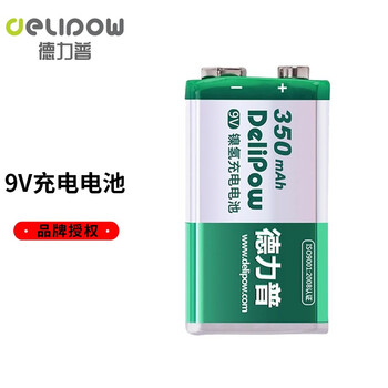 德力普(delipow)9v充电电池6f22镍氢电池智能快速充电器适用万用表