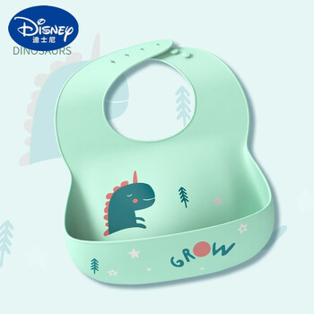 迪士尼disney围兜防溅衣幼儿吃饭围兜饭兜婴儿夏季儿童防水辅食兜兜超