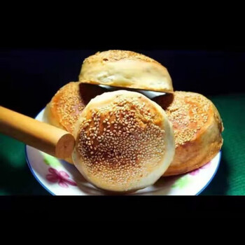 马蹄烧饼乐陵郑店火烧济南商河滨山东地方特产非物质文化遗产手工