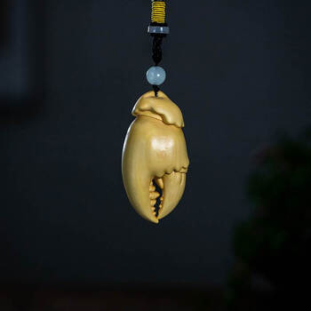 景超富康蟹钳把玩手中有钳把件螃蟹钳手把件财雕