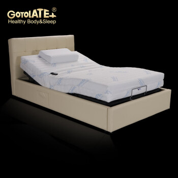 歌蕾丝（Gotolatex） 电动床护理床单人床1米1.2米床功能老人床乳胶升降床按摩床 L28 配乳胶床垫15cm厚A款震动按摩 1200mm*2000mm