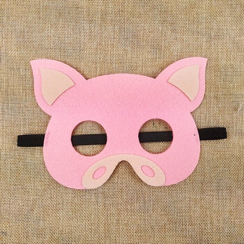 美博森三只小猪扮演道具 儿童毛毡小红帽主题幼儿园舞台话剧表演卡通