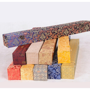 君喜森书画锦盒礼盒定制字画锦盒包装盒订制书法收藏盒收纳圆筒定做