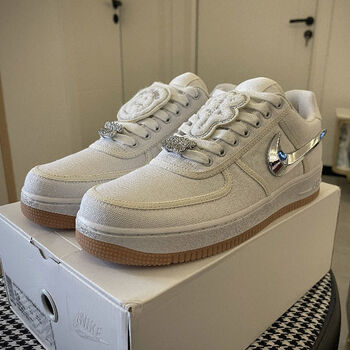 travisscottxairfore1ts联名af1鬼脸拼接空军1号cn2405af1联名白色36