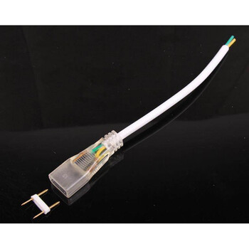 led灯带220v50502835插头两针220v灯带电源5730灯带头接头插针前接线