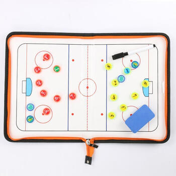 新款高档冰球战术板教练裁判比赛训练冰球战术盘带磁性演示沙盘