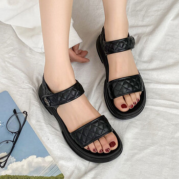 回力 女士凉鞋透气一字高弹软底休闲凉拖鞋 夏季户外耐磨沙滩鞋 wsl