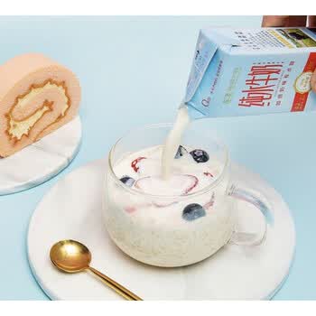 营养高奶味浓200g*10 10盒 百果园熊猫大鲜纯水牛奶1箱
