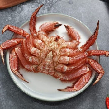 鲜活北海道红毛蟹新鲜生猛毛蟹活体螃蟹满肉长脚蟹松叶蟹海鲜水产 1.