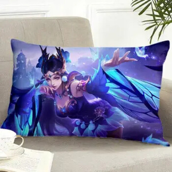 创意靠背垫王者荣耀抱枕午睡枕头貂蝉仲夏梦之夜中号长枕头4060cm含芯