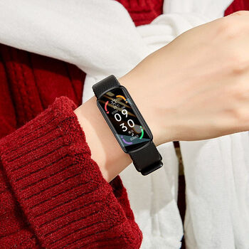 琦莎华为【huawei】适用触摸屏智能手环男女情侣跑步运动黑科技心率