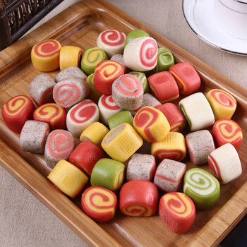 果蔬小馒头儿童早餐营养速食品彩色卡通奶香蔬菜夹心面包宝宝面食七彩