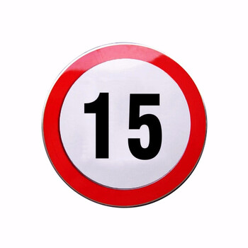 标识道路警示牌提示牌 告示牌交通设施注意安全全厂限速 限速15公里