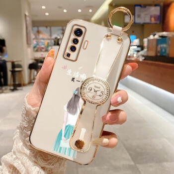 vivox50手机壳图片,vivox50手机图片 斑马龙vivox50手机壳步步高x50pro保护套直边腕带支架电镀硅胶卡通