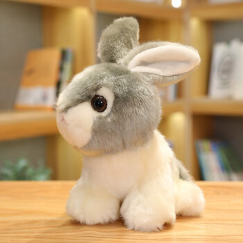 兔子毛绒玩具韩国可爱兔兔公仔小白兔玩偶少女心娃娃小号女生灰色仿真