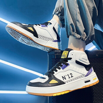 威少库里aj男鞋2021年新款秋季空军一号板鞋韩版潮流百搭篮球高帮小白