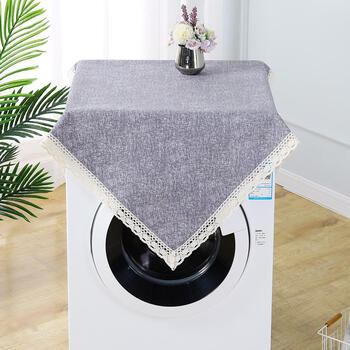 巧林儿洗衣机盖巾洗衣机冰箱罩盖布家用多功能罩格子风格多用盖巾万能