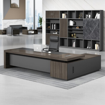 2米老板桌 老板椅 2.4米书柜【图片 价格 品牌 报