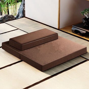 铺垫 打坐 椰棕菩莲打坐垫加厚禅修垫禅坐拜垫蒲团家用便携折叠道家禅