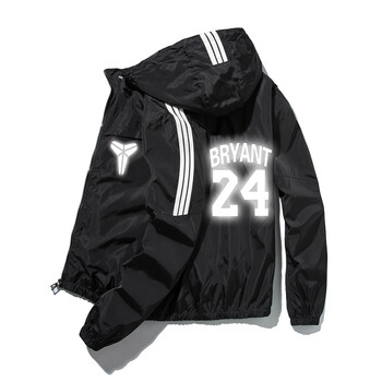 騰讯体育同款外套男春秋nba联名篮球褂子运动风衣湖人同夹克 反光科比