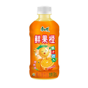 康师傅鲜果橙汁果汁达人饮料果味饮品 鲜果橙汁330ml*12瓶 一箱