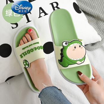 中大童洗澡防滑子宝宝小孩凉拖鞋女童绿色三尺童子4445适合4344脚穿