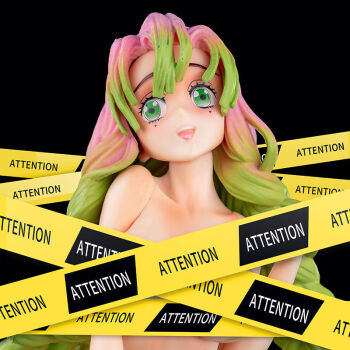 鬼灭之刃跪姿恋柱甘露寺蜜璃模型雕像动漫美少女摆件 美少女摆件