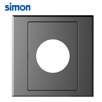 SIMON西蒙开关插座面板 出线面板 E3系列电视墙穿线面板 305200荧光灰