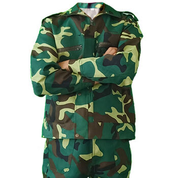劳保工作服夏季学生军训服迷彩服套装男女汽修工装外套裤子作训服绿色