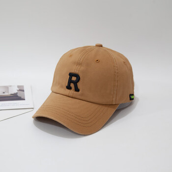 甄萌日系休闲简约大字母鸭舌帽子女春夏韩版百搭潮人街头显脸小棒球帽