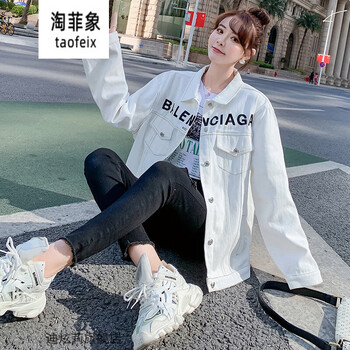 秋季女生牛仔外套学生春秋款高中生初中生牛仔衣秋天衣服韩版宽松少女