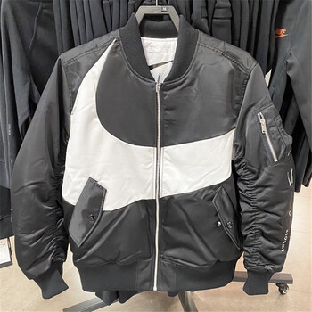 nike耐克冬季飞行大勾子男女两面穿运动棒球夹克外套 dd6056 dd6056