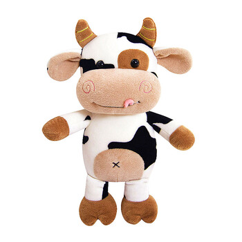 牛年吉祥物毛绒玩具牛公仔抱枕奶牛娃娃玩偶陪睡床上沙发摆件睡觉奶牛