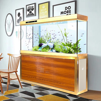 玻璃下过滤中大型客厅免换水鱼缸水族箱 120*45*148四面超白玻璃12mm