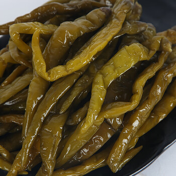 500g湖南特产酱辣椒农家老坛泡椒泡青椒尖椒青辣椒腌椒泡菜
