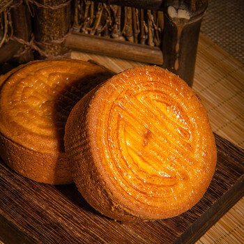 圣士食品蛋月烧月饼晋式蛋糕传统80g*10块 蛋月烧10块【精品五仁】