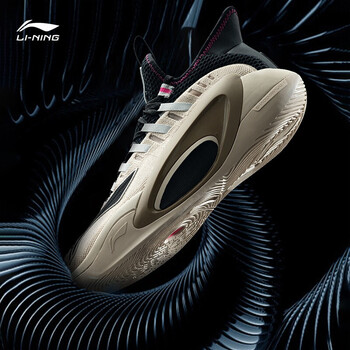 李宁魅影篮球鞋男鞋2022新款舒适防滑低帮实战篮球训练鞋运动鞋鹿皮褐