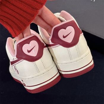 耐克耐克nike(nike)air force 1 af1空军一号女子樱桃情人节爱心白 fd