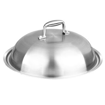 304不锈钢锅盖炒锅配件 直径34cm