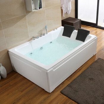 ototo亚克力双人浴缸酒店情侣水疗泡盆家用卫生间恒温冲浪按摩桶定制