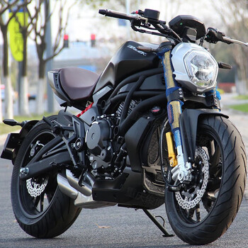 典国产大魔鬼爵士捷650摩托车大排量复古街车太子巡航大排量机车黑色