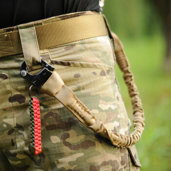 【京东优选】户外多功能装备战术装备配件军迷户外枪绳多功能弹力绳