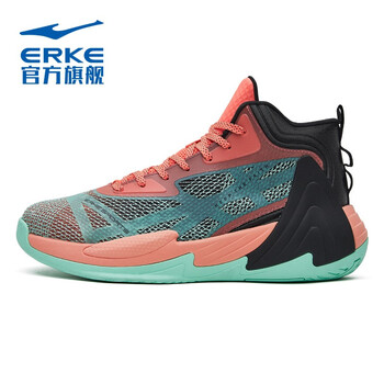 鸿星尔克(erke)篮球鞋男2023夏季新款网面透气防滑耐磨运动鞋水泥地中
