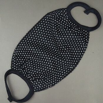 细爵冬季莫代尔棉口罩加厚防寒保暖可洗透气女款加大骑行防风面罩黑色