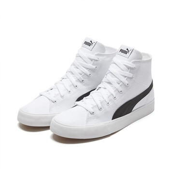 彪马puma高帮帆布鞋女鞋彪马鞋男2023秋季运动鞋板鞋休闲鞋高帮白色