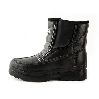 棉鞋男冬爸爸鞋中老年老人加厚加绒保暖鞋防水防滑雨鞋冬季黑色女39