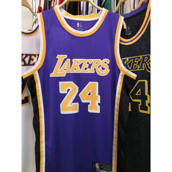 滕讯体育nba全科比纪念版球衣前8后24退役版篮球服黑曼巴蛇纹版篮球