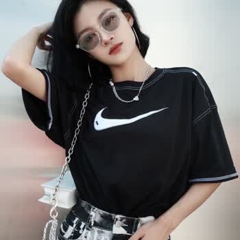 耐克nike短袖t恤女装夏季新款运动服休闲透气时尚半袖上衣dm6212010