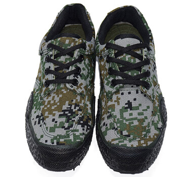 九五一七迷彩作训鞋 培训军训解放鞋胶鞋防滑耐磨林地胶鞋42